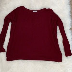 3 for $30 - NWOT Tobi Maroon/Red Long Sleeve Top